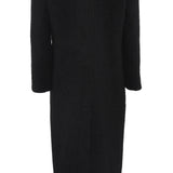 Sandro Women's Black Wool Blend Long Coat Size 40 FR 12 UK 8 US SFPOU00582