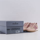 Hogan Women's Pink Leather Olympia-Z Allacciato Sneakers Size 36 EU 3 UK 6 US