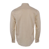 Sandro Men's Beige Long Sleeve Linen Blend Shirt Size S SHPCM00795