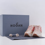 Hogan Women's Pink Midi Platform H468 Sneakers Size 34 EU 1 UK 4 US