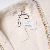 Maje Women's White With Chain Cardigan Size 36 FR 8 UK 4 US MFPCA00174