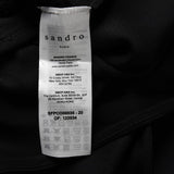 Sandro Women's Black V-Neck Viscose Jumpsuit Size 40 FR 12 UK 8 US SFPCO00036