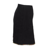 Sandro Women's Black Knitted Rhinestones Skirt Size 38 FR 10 UK 6 US SFPJU01011