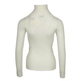 Sandro Paris Women's Ecru Wool Blend Turtleneck Jumper Size 2 M 10 SFPPU02045