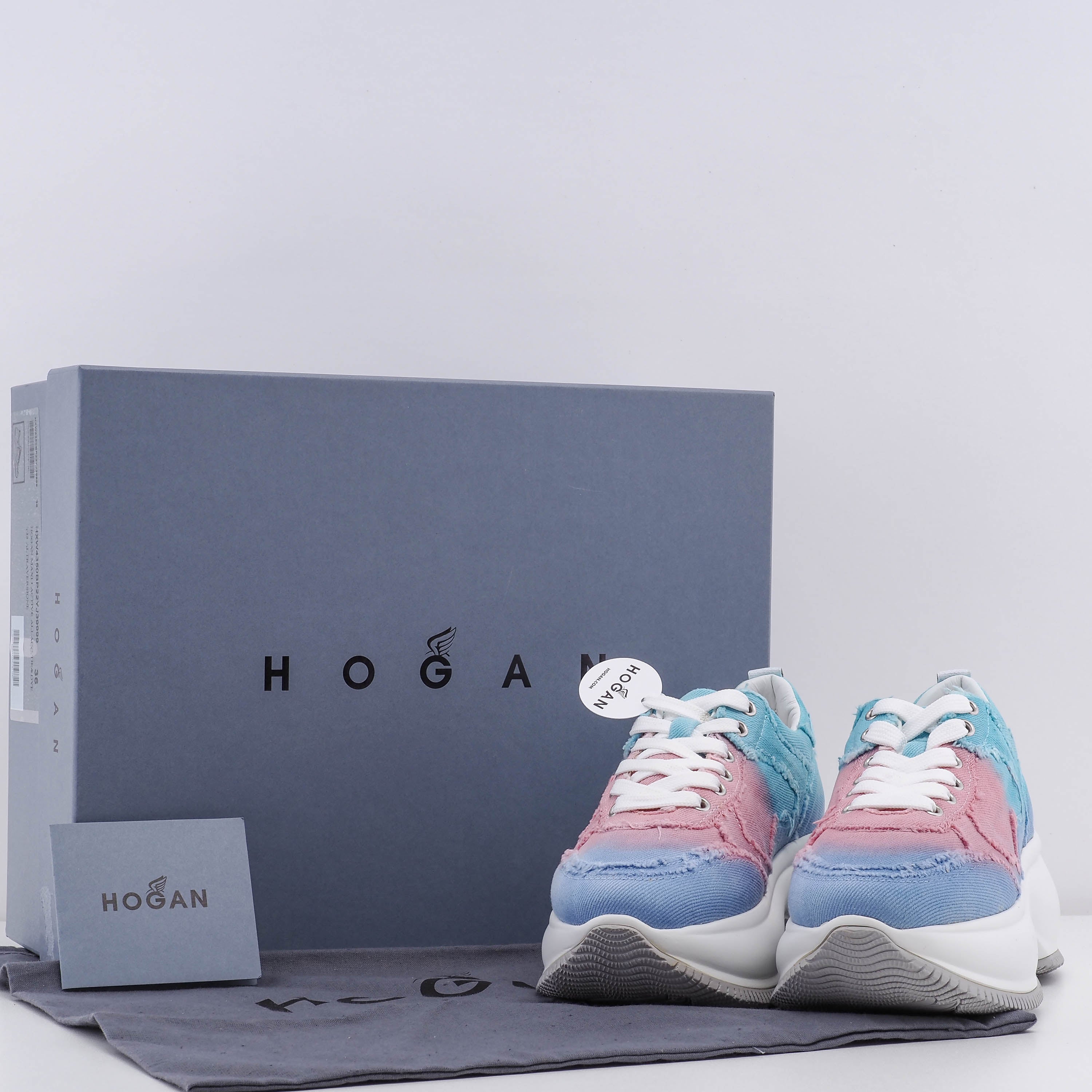 Hogan Women's Multicolor Maxi Active Allac Tie&Dye Sneakers Size 36 EU 3 UK 6 US