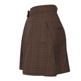 Sandro Women's Brock Check Wool Blend Shorts Size 34 FR 6 UK 2 US SFPSH00273