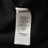 Sandro Women's Black Ruffle Cut Out Short Dress Size 36 FR 8 UK4 US SFPRO02477
