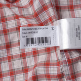 Hackett London Men's Red Check Long Sleeve Cotton Shirt Size M HM309210