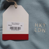 Hackett London Herren-T-Shirt, blau, 100 % Baumwolle, kurzärmelig, „ Poloshirt  “, „Größe “, XXL, HM562395