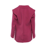 Maje Women's Pink Wool Blend Blazer Jacket Size 40 FR 12 UK 8 US MFPVE00403