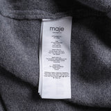 Maje Women's Grey Knit Cashmere Midi Dress Size 40 FR 12 UK 8 US MFPRO02651