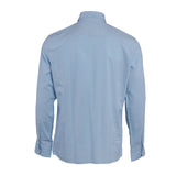 Hackett London Herren-Shirt, blau, 100 % Baumwolle , langärmelig, Bluse Hemdbluse , Größe L, HM309527