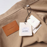 Sandro Paris Damen-Jeansjacke in Beige mit Logo, 100 % Baumwolle, Größe XXL, 2XL, SHPBL00756