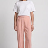 Sandro Women's Pink Viscose Straight Trousers Size 36 FR 8 UK 4 US SFPPA00883