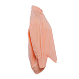 Sandro Women's Pink Long Sleeve Oversized Shirt Size 36 FR 8 UK 4 US SFPCM00621