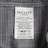 Hackett London Men's Grey Check Long Sleeve Flannel Shirt Size S HM309204