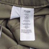 Maje Women's Khaki Virgin Wool Blend Jumpsuit Size 34 FR 6 UK 2 US MFPCO00243