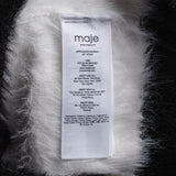 Maje Women's White Knit Button Fluffy Cardigan Size 36 FR 8 UK 4 US MFPCA00303