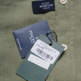 Hackett London Men's Green Slim Fit Linen Blend Shirt Size XL HM309530
