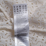 Sandro Women's White 100% Cotton Blouse Size 36 FR 8 UK 4 US SFPCM00468