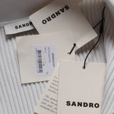 Sandro Damen-Midi-Strickkleid in Schwarz, Größe 36 FR, 8 UK, 4 US, SFPRO03187
