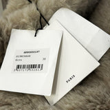Sandro Women's Ecru Faux Fur Overcoat Coat Size 38 FR 10 UK 6 US SFPOU00197