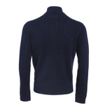 Hackett London Top-Pullover „ Strick  “ „Wolle “ Kaschmir, blau, mit Reißverschluss, Größe 2XL, HM702846