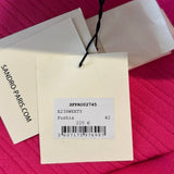 Sandro Women's Pink Knit Buttoned Short Dress Size 42 FR 14 UK 10 US SFPRO02745