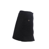 Sandro Women's Black Knit Wool Blend Skirt Size 38 FR 10 UK 6 US SFPJU00954