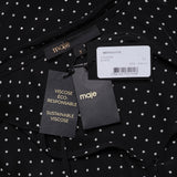 Maje Women's Black Polka Dot Viscose Blouse Size 40 FR 12 UK 8 US MFPTO00776