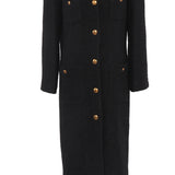 Sandro Women's Black Wool Blend Long Coat Size 40 FR 12 UK 8 US SFPOU00582