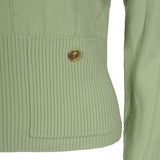 Sandro Women's Green Cashmere Blend Sweater Size 34 FR 6 UK 2 US SFPPU01557