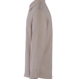 Sandro Paris Men's Beige Long Sleeve Jersey Shirt Size L SHPCM00935