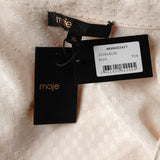 Maje Women's Ecru 100% Viscose Short Shirt Dress Size 36FR 8UK 4 US MFPRO02417