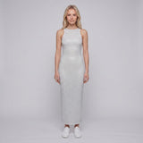 Sandro Women's Ecru Knit Rhinestones Long Dress Size 38 FR 10 UK 6 US SFPRO03476