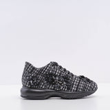 Hogan Women's Interactive Tes.Boucle Lam Fiori Sneakers 39.5 EU 6.5 UK 9.5 US