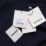 Sandro Women's Blue Knitted Vest Size 34 FR 6UK 2 US SFPCA00546