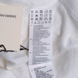 Sandro Women's White Linen Blend Ruffle Dress Size 40 FR 12 UK 8 US SFPRO02791