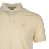 Hackett London Herren-T-Shirt, gelb, 100 % Baumwolle, kurzärmelig, Poloshirt Größe  M HM562363