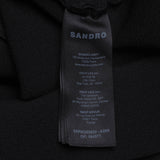 Sandro Paris Women's Black Knit Logo Short Dress Size 34 XS 6 SFPRO03822