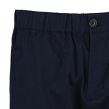 Sandro Men's Navy Wide Leg Cotton Blend Trousers Size 44 FR 34 UK SHPPA00878