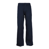 Sandro Men's Navy Wide Leg Cotton Blend Trousers Size 44 FR 34 UK SHPPA00878