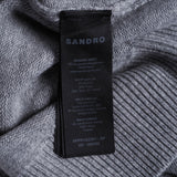 Sandro Women's Grey Cashmere Blend Sweater Size 42 FR 14 UK 10 US SFPPU02391