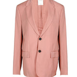 Sandro Paris Men's Pink 100% Wool Suit Jacket Size 48 FR 38 UK SHPVE00252