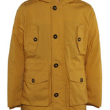 Hackett London Men's Yellow Hooded Thermal Insulation Tech Parka Size L HM402691