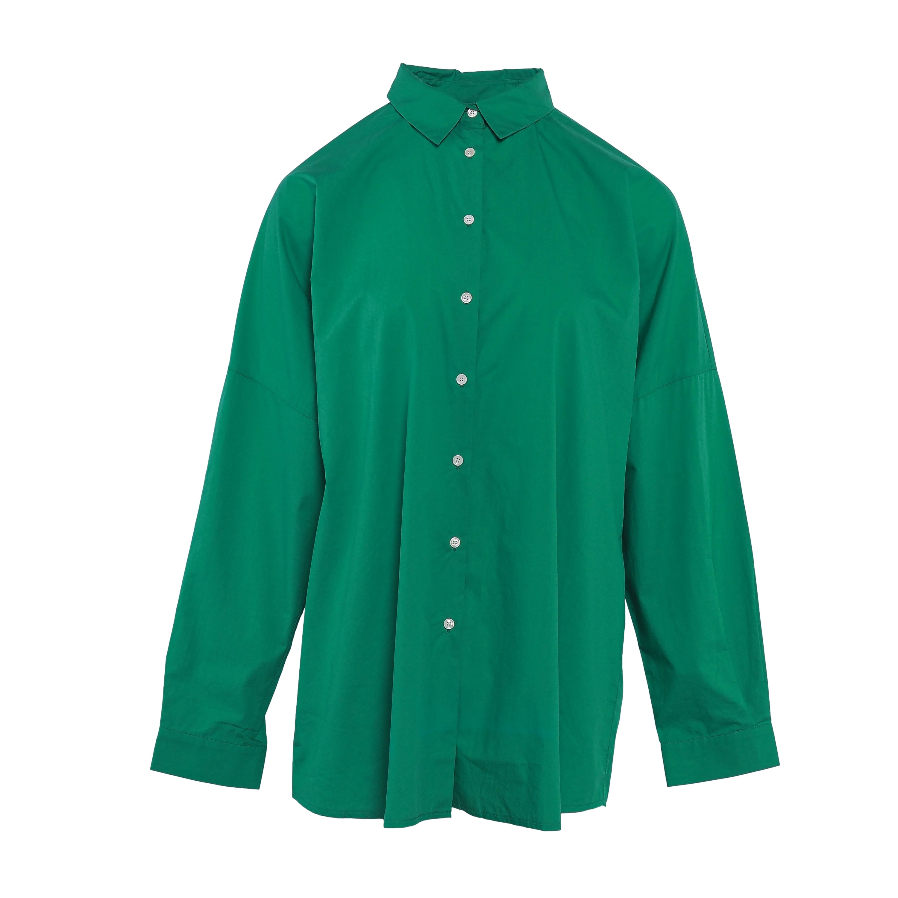 Maje Women's Green Long Sleeve Cotton Shirt Size 40 FR 12 UK 8 US MFPCM00313