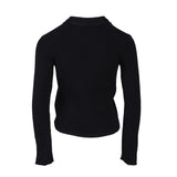Maje Women's Black Knit V-Neck Stretch Cardigan Size 36 FR 8 UK 4 US MFPPU00528