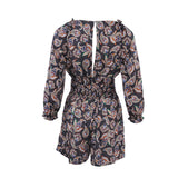 Maje Women's Multicolour Open Back Satin Playsuit Size 38 M 10 MFPCO00179