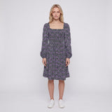 Maje Damen-Kurzkleid in Marineblau mit Smokarbeit, Größe 40, FR 12, UK 8, US MFPRO01642