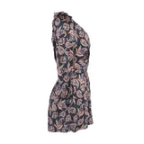Maje Women's Multicolour Open Back Satin Playsuit Size 38 M 10 MFPCO00179